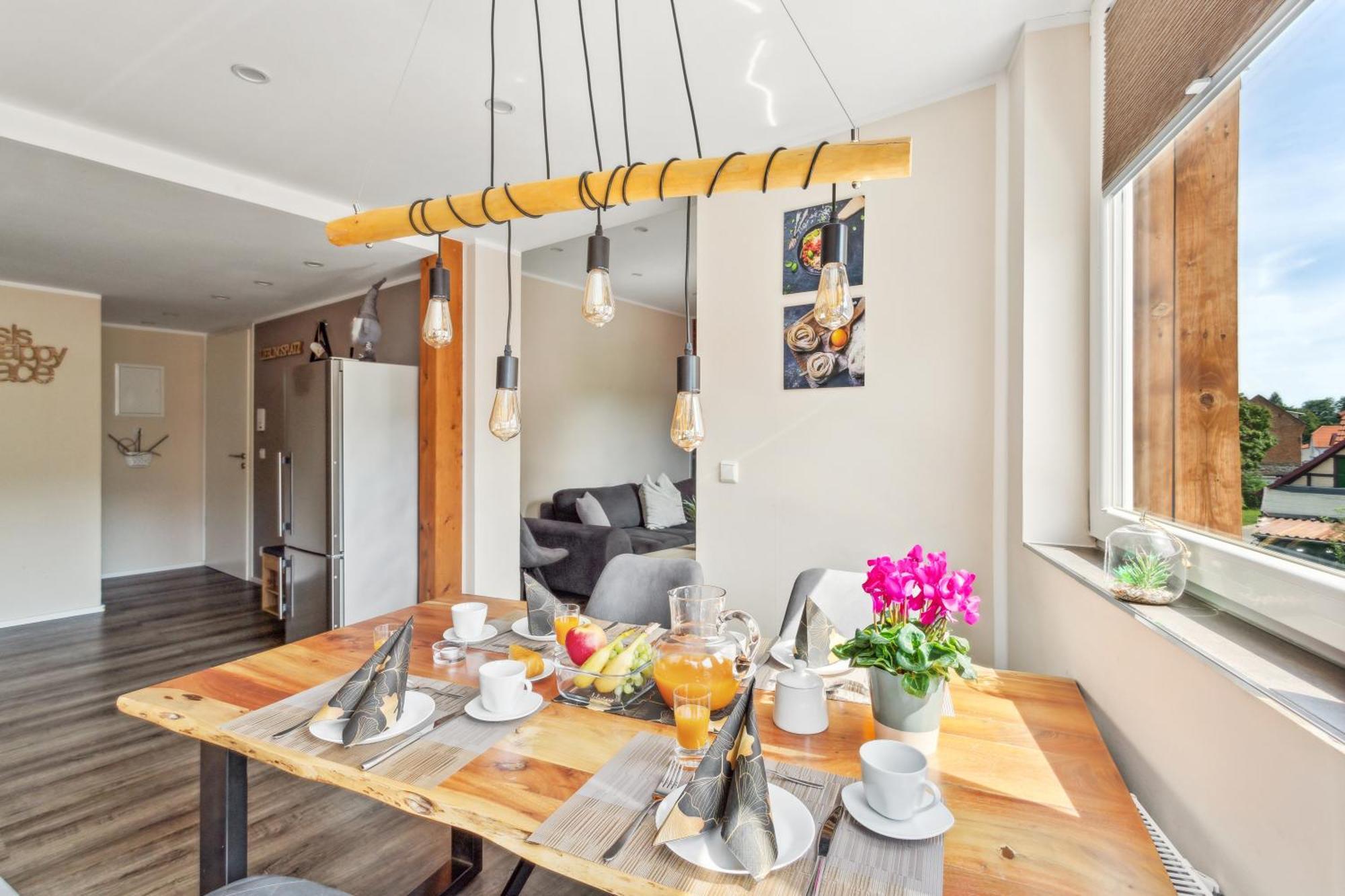 Apartment Harzquelle Center Thale - Grill & Garden Exterior foto