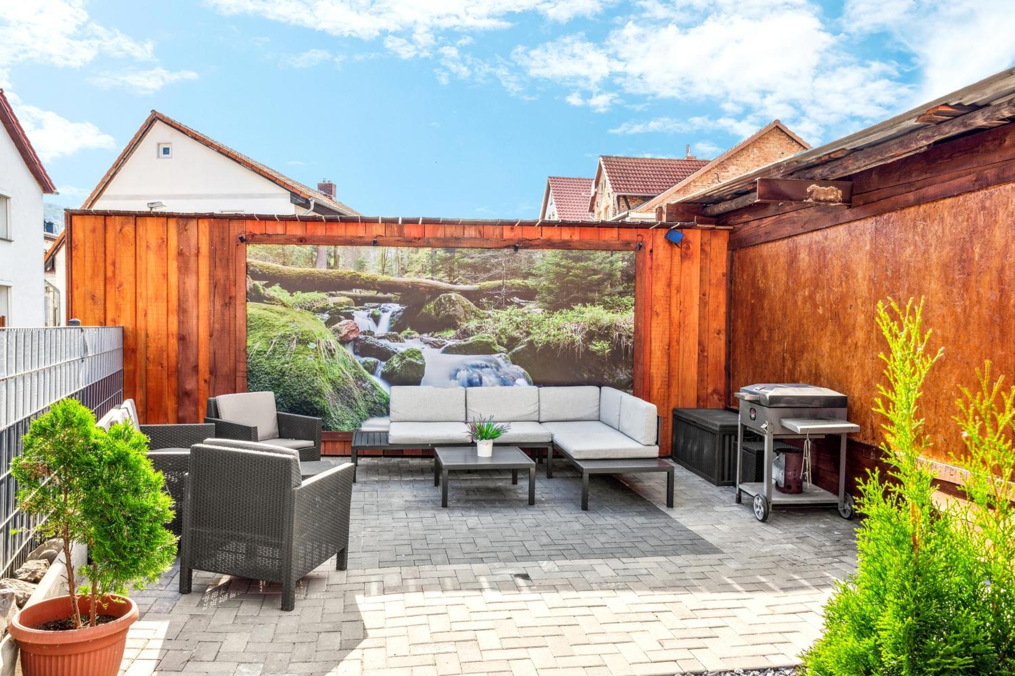 Apartment Harzquelle Center Thale - Grill & Garden Exterior foto